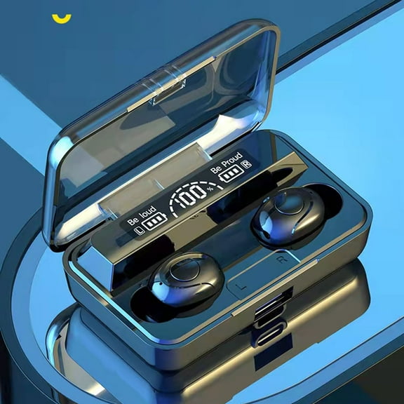 FYHALE F9V30 Wireless Bluetooth 5.1 Low-latency Three-screen Digital Display Gaming Headset Large-capacity Battery