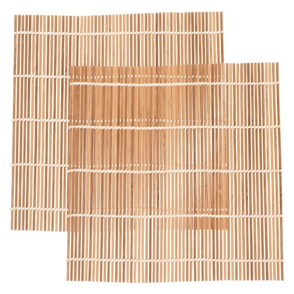 Nishuna 2pcs Bamboo Sushi Rolling Mat Sushi Curtain Bamboo Sushi Roller Sushi Making Mat