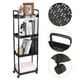 thumbnail image 3 of Carrito de Almacenamiento Delgado, Organizador de Almacenamiento para Baño de 4 Niveles, Carrito de Almacenamiento Deslizante Móvil para Cocina, Negro, 3 of 5
