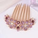 thumbnail image 4 of Accesorio para el cabello con peine de diamantes estilo étnico retro completo Peineta de pelo de siete dientes de cristal Tocado de estilo antiguo con incrustaciones de diamantes recogido para boda, 4 of 5