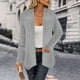 thumbnail image 1 of Cárdigan de mujer otoño/invierno nuevo casual suelto color sólido manga larga cárdigan abrigo de mujer, 1 of 7