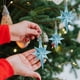 thumbnail image 1 of Adorno para árbol de Navidad de ocho puntas - Azul cielo, 1 of 6