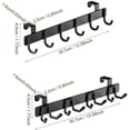 thumbnail image 2 of ABPETE 2 Pack Over The Cabinet Door Hook - for Doors up to 3/4''(2cm) Thickness, Back of Cabinet Door Rack Hanger Organizer for Coats, Hats, Bathroom Towels, Kitchen Utensils, 2 of 7