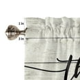 thumbnail image 5 of Half Window Curtain 36 Inches Long, Farmhouse Butterfly Window Treatment Curtain Drapes, Rustic Retro Wooden Striped Small Tier Curtains for Bathroom Over Sink, 27.5"x36", 2 Panels, 5 of 7