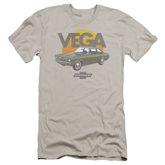 Chevrolet Vega Sunshine Premium Canvas Adult Slim Fit 30/1 T-Shirt Silver