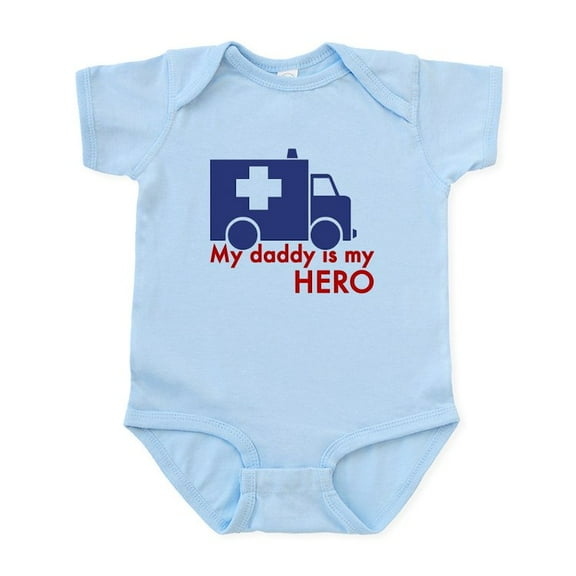 CafePress - My Daddy Is My Hero (Paramedic) Infant Bodysuit - Baby Light Bodysuit, Size Newborn - 24 Months