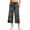 Black, variant on Capris for Women With Pockets Wide Leg Loose Fit Printed Trousers Casual High Waisted Summer Lounge Palazzo Pants Zebra 2XL