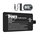 thumbnail image 1 of Alfombrilla térmica iPower de 4 W para reptiles con termómetro LCD de 4 x 7 pulgadas, 1 of 7