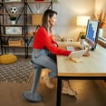 thumbnail image 4 of Costway Kids Active Motion Stool Ergonomic Wobble Chair with Adjustable Height Grey, 4 of 9