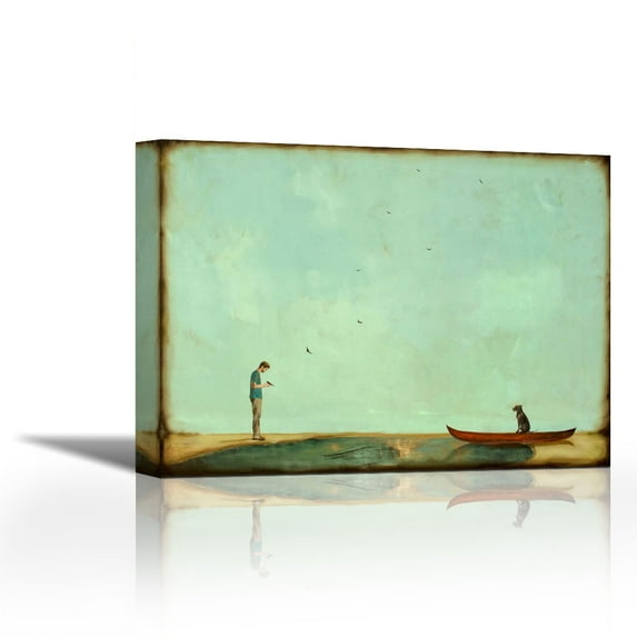Day Training - Contemporary Fine Art Giclee on Canvas Gallery Wrap - wall décor - Art painting - 36 x 27 Inch - Ready to Hang