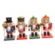 thumbnail image 4 of Figuras de soldados de madera navideños, decoración de mesa, base versátil y estable, 16cm 4 Piezas, 4 of 9