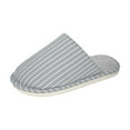 thumbnail image 5 of CHUMUD Women's House Slippers Plush Lined Winter Clogs - Cozy Striped Fleece Slippers with Durable Sole for Indoor Wear, 5 of 6