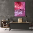 thumbnail image 3 of Mudket Sleeping White Leopard Framed Canvas Wall Art, Cute Girly Pink Leopard Wall Art Jungle Decor for Girls Bedroom, Dorm Room, Bathroom, Ready to Hang - 12"L x 8"W, 3 of 10