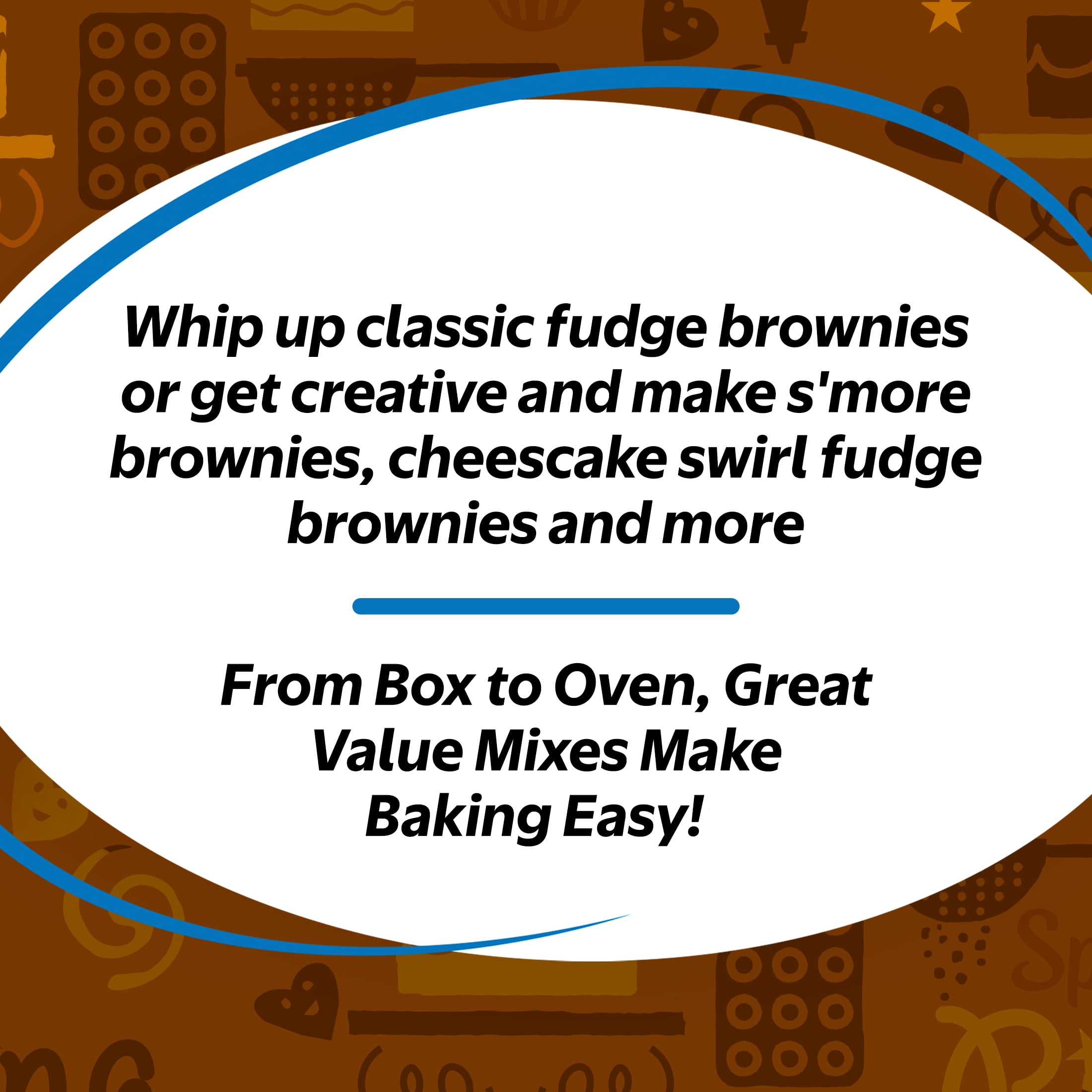 Great Value Fudge Brownie Mix, 18.3 oz Box