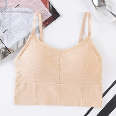 Womens Crop Tops Vest Bustier Tank Tops Lady Padded Bra Lace Sexy Lingerie