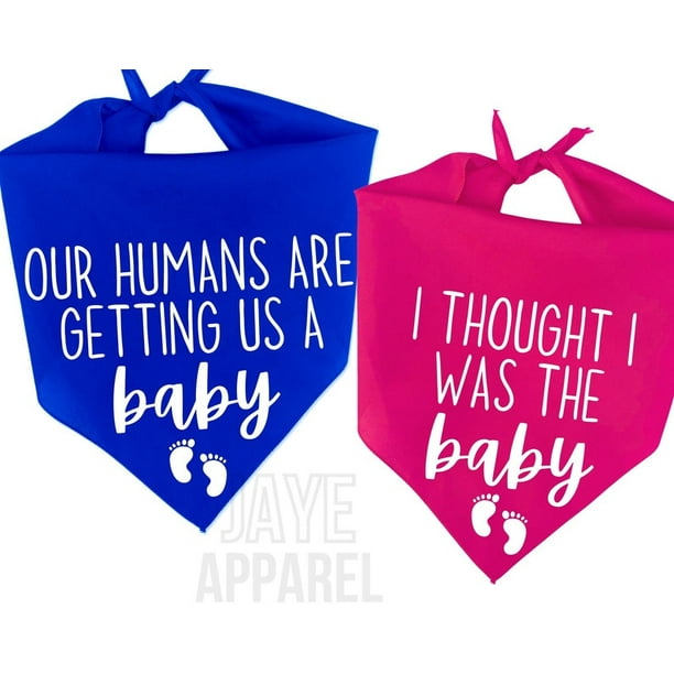 Pregnancy Announcement Dog Bandanas Our Humans Are Getting Us A Baby Dog Bandana I Thought I