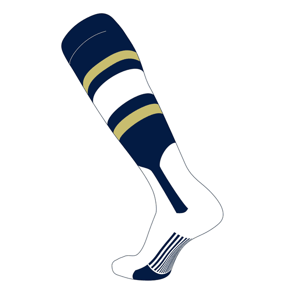 white knee high baseball socks