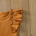 thumbnail image 5 of Mercatoo Toddler Girl Clothes I𝐧fant Tulle Romper Ruffle Solid Clothes 2PCS Set Bow Shorts Girls Matching Outfits Girl and Baby, 5 of 8
