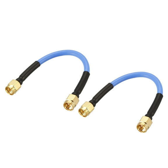 Uxcell SMA Male to SMA Male RG402 Coax Cable 0.1M/0.33Ft 2 Packs