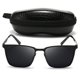 thumbnail image 2 of Gafas de sol polarizadas que cambian de Color para hombre, gafas de sol con caja de Metal, visión nocturna, gafas de sol para conducir, gafas de ciclismo, 2 of 5