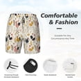 thumbnail image 3 of Balery Cartoon Chickens Bañador para hombre, shorts de playa de secado rápido con entrepierna y forro de compresión-X-Large, 3 of 6