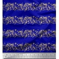 thumbnail image 1 of Soimoi Blue Rayon Fabric Lace Border Abstract Decor Fabric Printed Yard 56 Inch Wide, 1 of 3