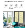 thumbnail image 4 of Window Privacy Film, Yellow Floral UV Sun Blocking Window Tint Film Heat Control One Way Blackout Window Film, Spring Watercolor Botanical Elegant Flowers Non Adhesive Static Cling 17.7x78.7 In, 4 of 7