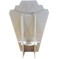 thumbnail image 3 of Value Series Necklace Display Stand Easel 4, White Leatherette 2Notch, 3 of 3