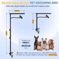 thumbnail image 3 of Brazo de peluquería canina con soporte para secador de pelo ajustable de 94 cm, 3 of 7