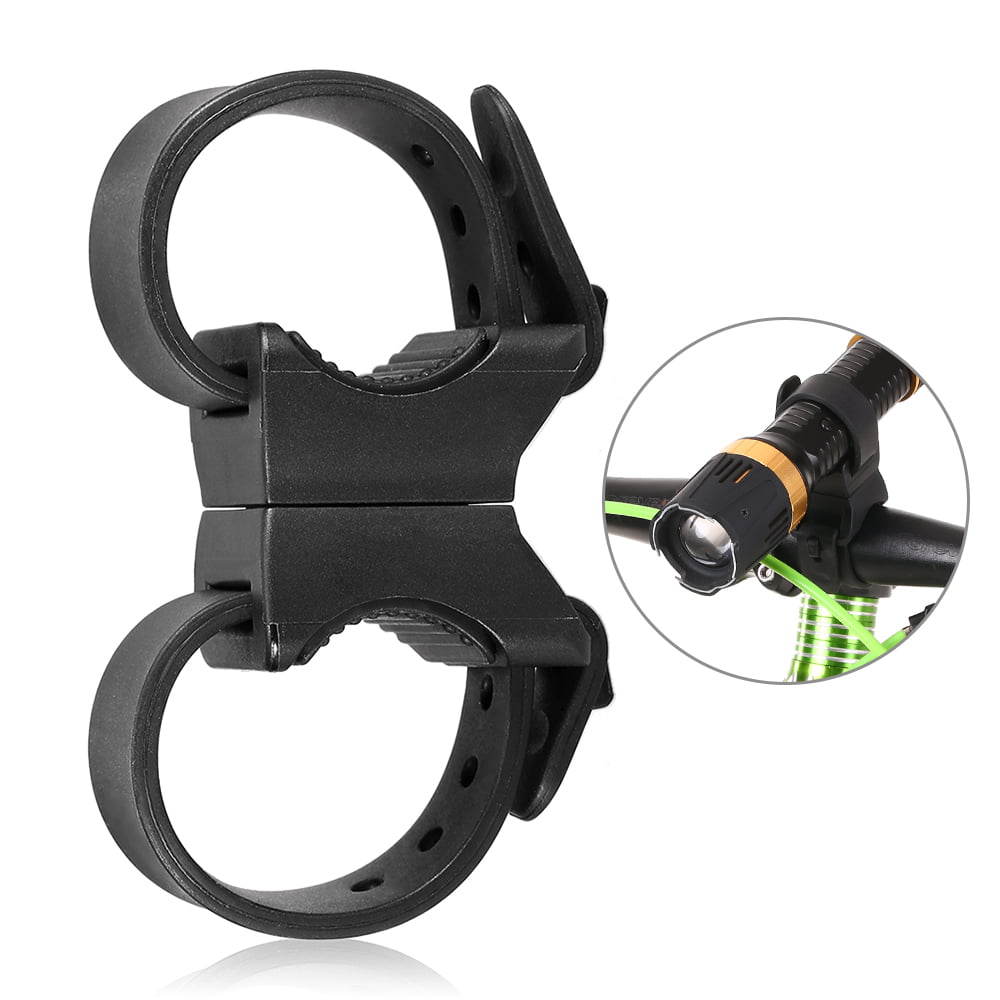 Details about   2 x 360° Swivel Cycling Bike Mount Holder Clip Clamp LED Head Flashlight Bicycle 
