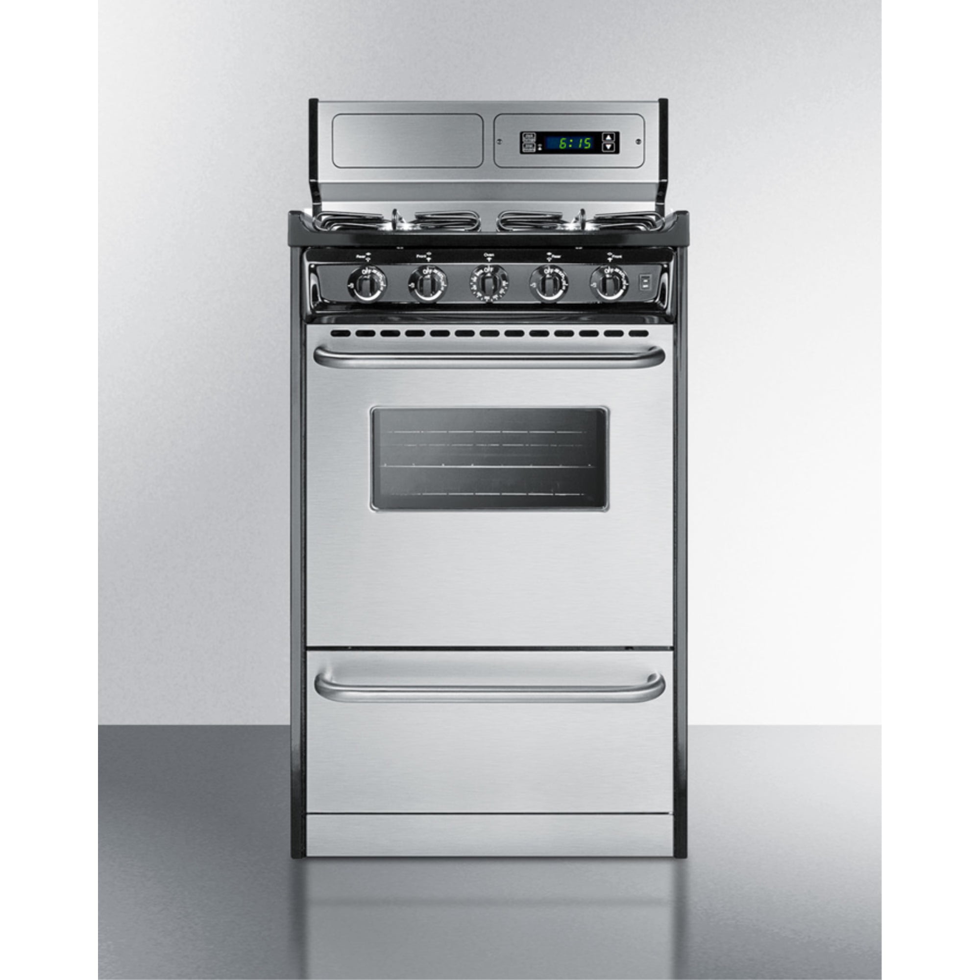 20" Wide Gas Range, Sealed Burners