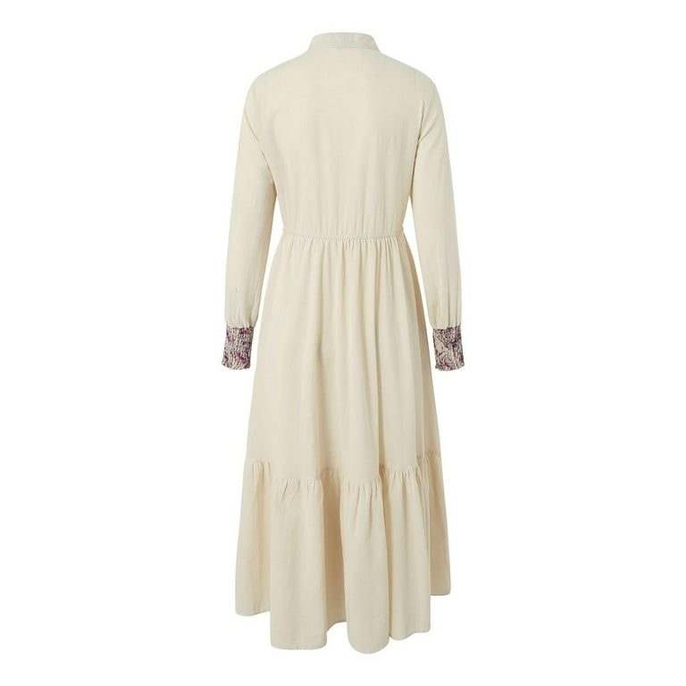 long sleeve button down shirt dress Button Up Collared Neck Long Sleeve Shirt Dress – Charming Charlie main image 0