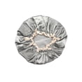 thumbnail image 2 of Happy Date Reusable Shower Cap, Large Shower Caps for women, Double Layer Waterproof Hair Caps for Long Thick Hair Bath Caps for Hair Care, 2 of 2
