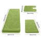 thumbnail image 3 of Juego de alfombras de baño de espuma viscoelástica | Alfombra de baño y de inodoro antideslizante de 3 piezas | Alfombra de ducha súper absorbente para el suelo del baño | Suave felpa de terciopelo, 3 of 9