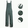 thumbnail image 4 of HCNTES Children's Insulated Snowsuit Bib Overalls Kids Adjustable Strap Design for Skiing Winter Activities(A-Grey,9-10 Years), 4 of 9