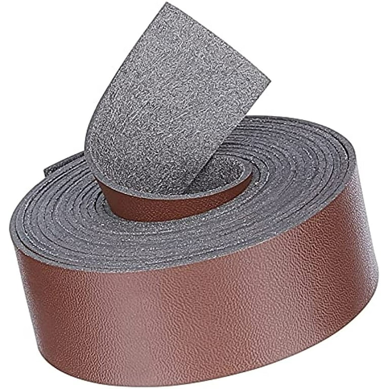NOBRAND Leather Straps for Crafts 1 Wide Flat Cord DIY Leather Strap 78 Inches Long for Making Bag Strap Leather Belt Furniture Handles Coffee, Size: 25 mm