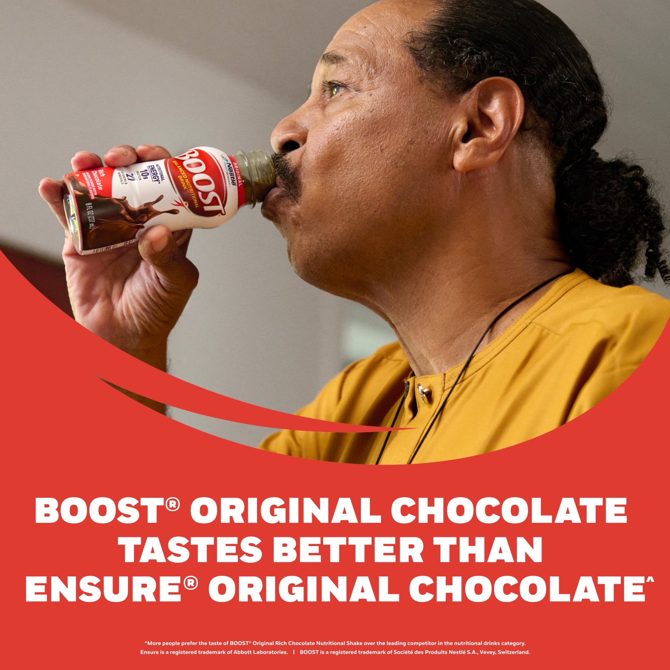 BOOST Original Balanced Nutritional Drink Protein Shakes, Rich Chocolate, 8 fl oz, 24 Pack