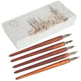 thumbnail image 2 of Wooden Dip Pen,Wooden Handle Dip Pen Calligraphy Dip Pen Dip Pen Ultimate Reliability, 2 of 14