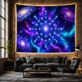thumbnail image 6 of Moon Stars Cosmic with Fills Complex Luminous Network, Mystical Fantasy for Space Lovers, Galaxy Room Decor, Graduation Gift, Tapestry Wall Hanging for Bedroom and Dorm, 6 of 7