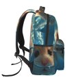 thumbnail image 3 of Easygdp Cute Swimming Guinea Pig Mochila Ergonómica Versátil para Laptop - Múltiples Bolsillos, Correas Ajustables, Unisex para Escuela, Viajes y Actividades al Aire Libre-One Size, 3 of 5