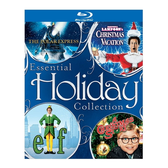 Essential Holiday Collection [Blu-ray] Polar Express, National Lampoon's Christmas Vacation, Elf, and A Christmas Story