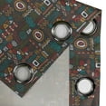 thumbnail image 4 of Ambesonne Grommet Curtain, , 50"x120", Dark Blue Grey Multicolor, 4 of 5