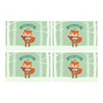 thumbnail image 2 of MKHERT Cute Fox with Marshmallows and Little Bird with Snow and Trees Placemats Table Mats for Dining Room Kitchen Table Decoration 12x18 inch,Set of 4, 2 of 4