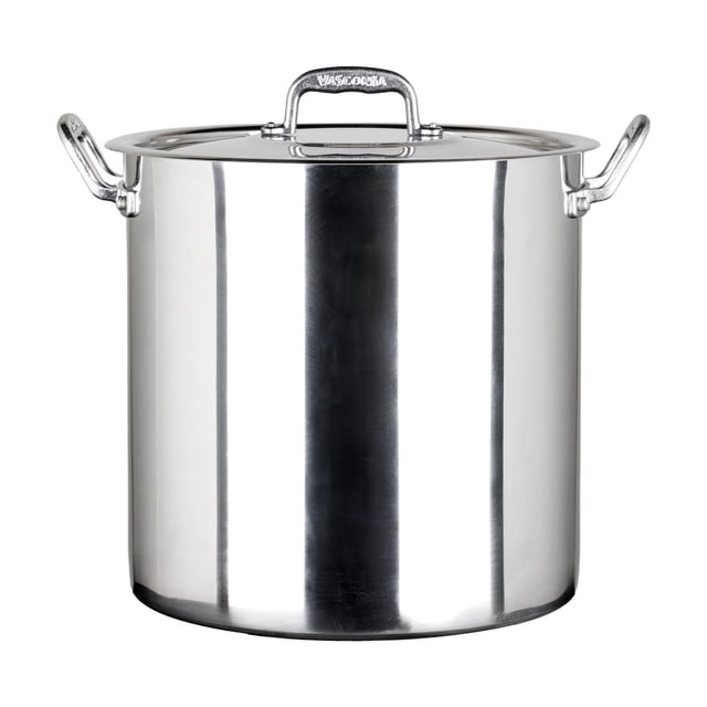 Olla Alta Vasconia Pro Triple Fuerte Aluminio 21 Litros 30cm