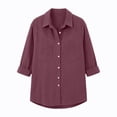 thumbnail image 7 of ClodeEU Women's Corduroy Long Sleeve Button Shirt Jacket,Casual Loose Fit Fall Outerwear ,Women's Plus XXL, 7 of 7