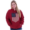 thumbnail image 5 of Unity Freedom Patriotic American Flag Hoodie Sweatshirt Women Men Brisco Brands S, 5 of 6