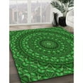 thumbnail image 3 of Ahgly Company Machine Washable Indoor Rectangle Transitional Deep Emerald Green Area Rugs, 6' x 9', 3 of 7