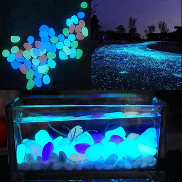 Guijarros luminosos 100 piezas piedras decorativas para bricolaje BuyWeek