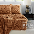 6 Piece Luxury Microfiber Bed Sheets, Paisley Printed upto 16" Deep