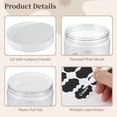 thumbnail image 4 of 30 PCS 8 oz Plastic Lotion Containers with Lids, Refillable Clear Cosmetic Jar with Leakproof Gasket & Inner Pull Tab, Empty Round Sample Container for Cream Lotion Body Butter Makeup Travel Storage, 4 of 6